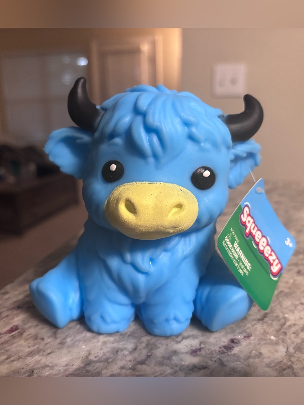 Sunny Days Squeeze Blue Highland Cow Squishy